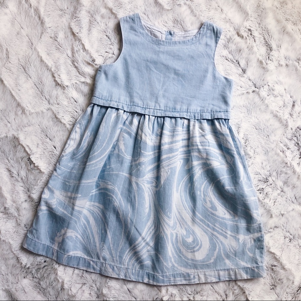 Chambray marble dress